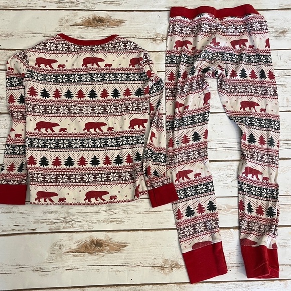 Despicable Me Minions Pink Pajama Set Frozen Bear Fair Isle Girls size 8 - Picture 7 of 15